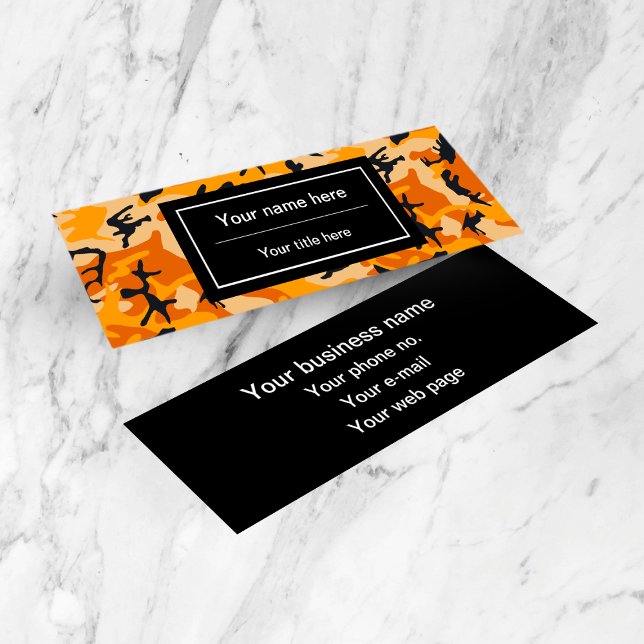 Orange Camouflage, Militär, Armee Mini Visitenkarte (Von Creator hochgeladen)