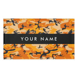 Orange Camouflage, Militär, Armee Namenschild