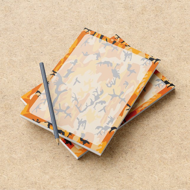 Orange Camouflage, Militär, Armee Notizblock (Von Creator hochgeladen)