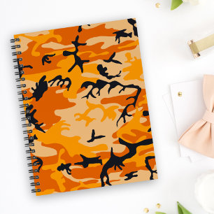 Orange Camouflage, Militär, Armee Notizbuch