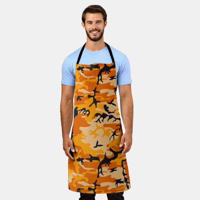 Orange Camouflage, Militär, Armee Schürze (Getragen)
