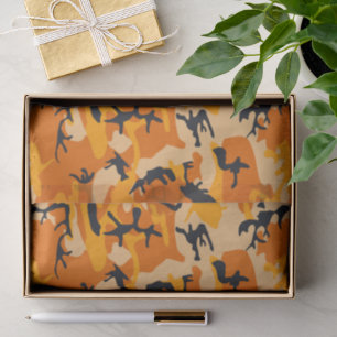 Orange Camouflage, Militär, Armee Seidenpapier