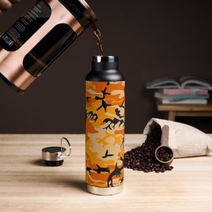 Orange Camouflage, Militär, Armee Trinkflasche