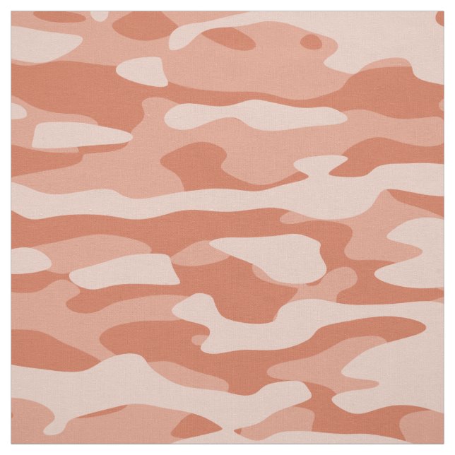 Orange-Camouflage Stoff (Muster)