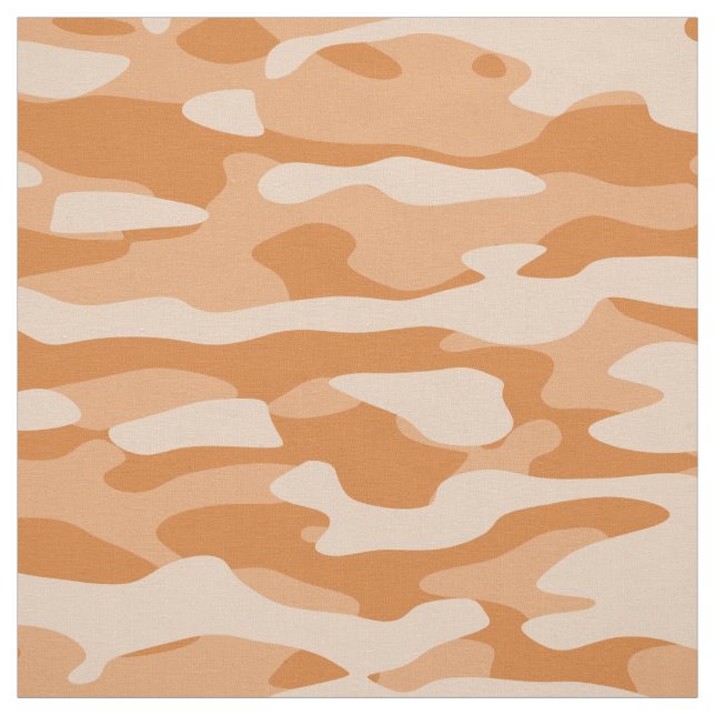 Orange-Camouflage Stoff (Muster)