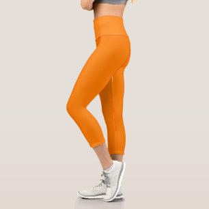 Orange Capri Leggings