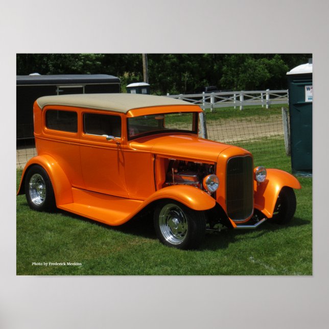 Orange Car Poster (Vorne)