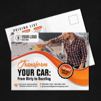 Orange Car Washing Waxing Auto Detailinformationen