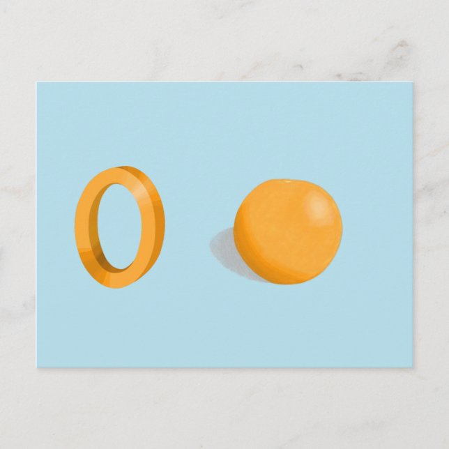 Orange Card Postkarte (Vorderseite)