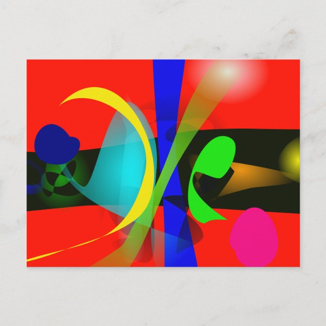 Orange Carnival Postkarte (Vorderseite)