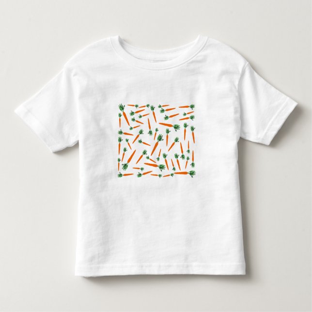 Orange Carrot Pattern Kleinkind T-shirt (Vorderseite)