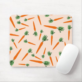 Orange Carrot Pattern Mousepad