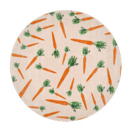 Orange Carrot Pattern Schneidebrett