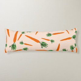 Orange Carrot Pattern Seitenschläferkissen