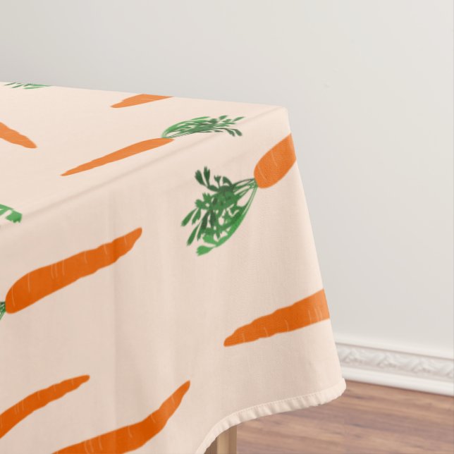 Orange Carrot Pattern Tischdecke (Beispiel)