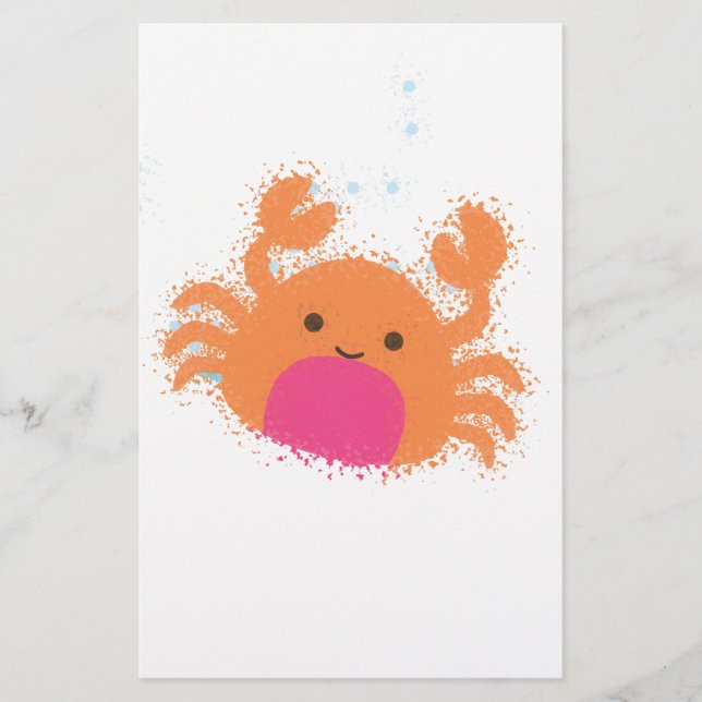 Orange Cartoon Crab (Vorderseite)
