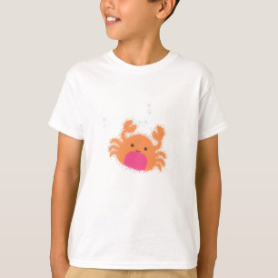 Orange Cartoon Crab T-Shirt