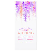 Orange Cascading florale art watercolor menu pack