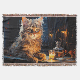 Orange Cat and Café Terrasse am Abend inspiriert d Decke