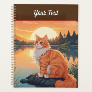 Orange Cat by Lake Planer