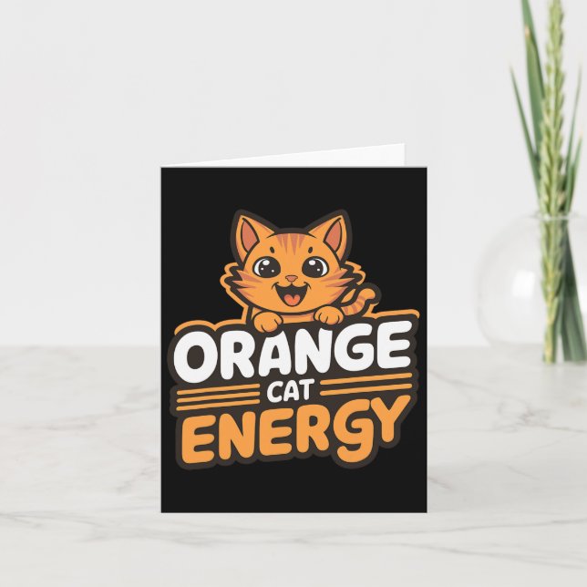 Orange Cat Energy Karte (Vorderseite)
