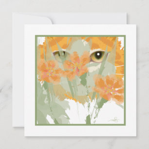 Orange Cat Foliage Peeper