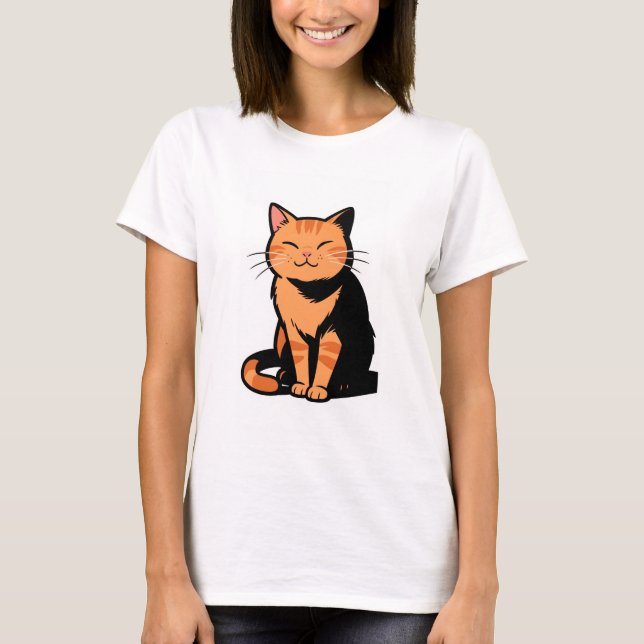 Orange Cat Frauen T - Shirt (Vorderseite)