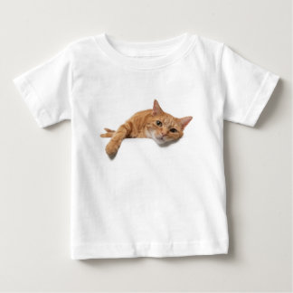 Orange Cat Lay Down Baby T-shirt