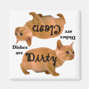 Orange Cat Lovers Geschirrspülmaschine Magnet