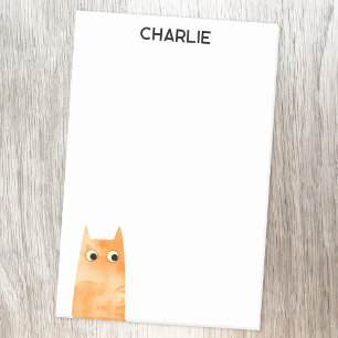 Orange Cat Personalisiert Post-it Klebezettel