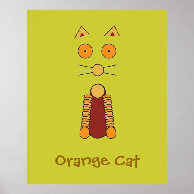 Orange Cat Poster (Vorne)