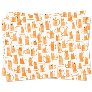 Orange Cat Seidenpapier