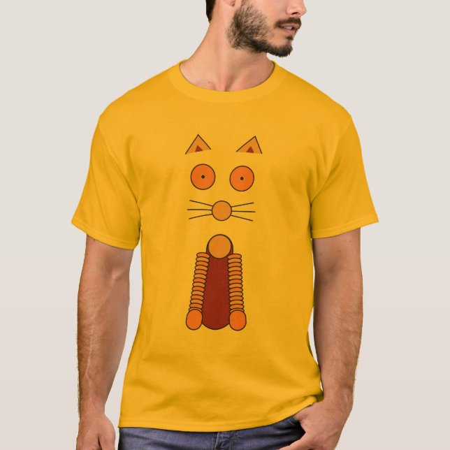 Orange CAT T-Shirt (Vorderseite)