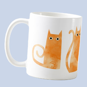 Orange Cats Kaffeetasse