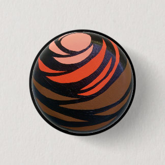 Orange Chakra Knopf Button