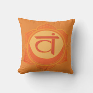 Orange Chakra, Yoga Cushion Kissen