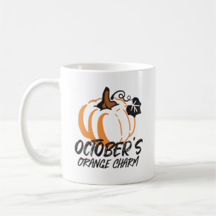 Orange Charm im Oktober: Pumpkin Silhouet fesseln Kaffeetasse