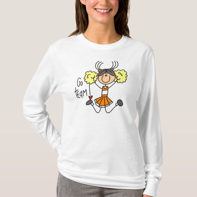 Orange Cheerleader-T - Shirt (Vorderseite)