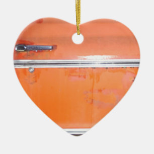 Orange Chevy LKW-Tür Keramik Ornament