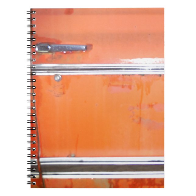 Orange Chevy Truck Door Notizblock (Vorderseite)