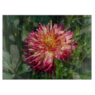 Orange Chrysanthemum Fotografy, kanadische Blume Schneidebrett