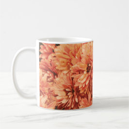 Orange Chrysanthemum Tasse