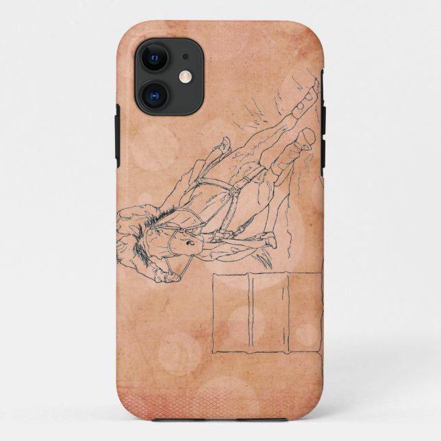 Orange Circles Barrel Racer ~ iPhone 5/5S Case (Rückseite)