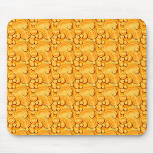 Orange Circles Mousepad