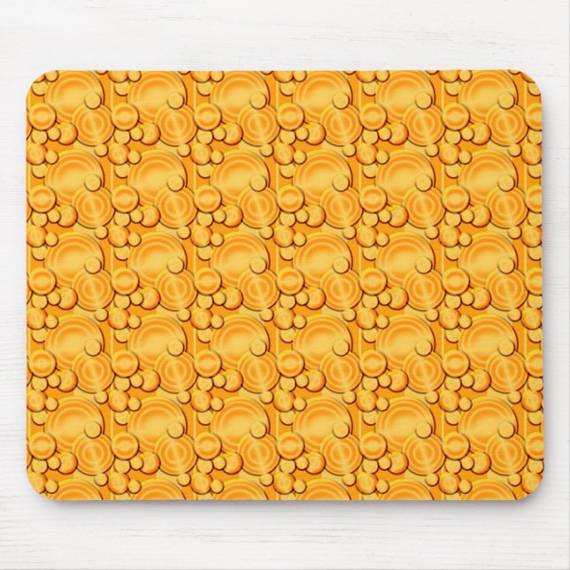 Orange Circles Mousepad (Vorne)
