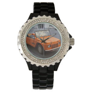 Orange Citroën Mehari Armbanduhr