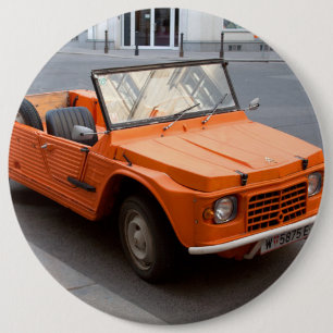 Orange Citroen Mehari Button