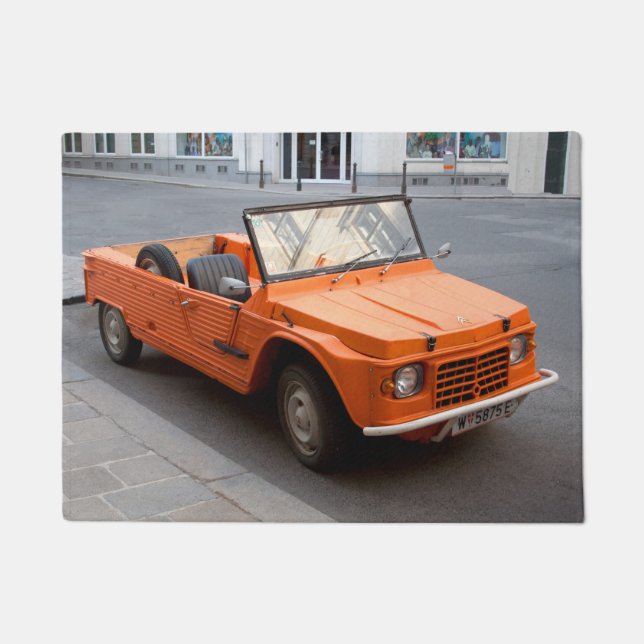 Orange Citroen Mehari Fußmatte (Vorderseite)