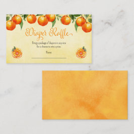 Orange Citrus Baby Duwer Frucht Windel Raffel Begleitkarte
