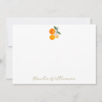 Orange Citrus Brautparty Wasserfarbe